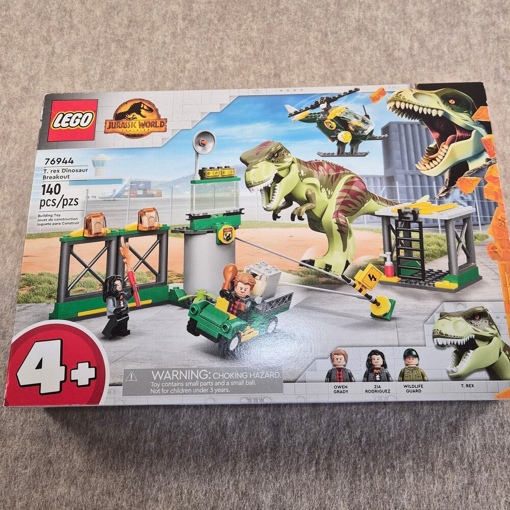 LEGO 76944 JURASIC WORLD T REX DINOSAUR BREAKOUT SET